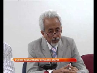 250,000 tandatangan Deklarasi Rakyat