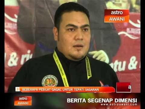 Beberapa pesilat gagal untuk tepati sasaran