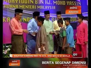 Malaysia sumbang RM3.78 juta bina masjid di Sevilla