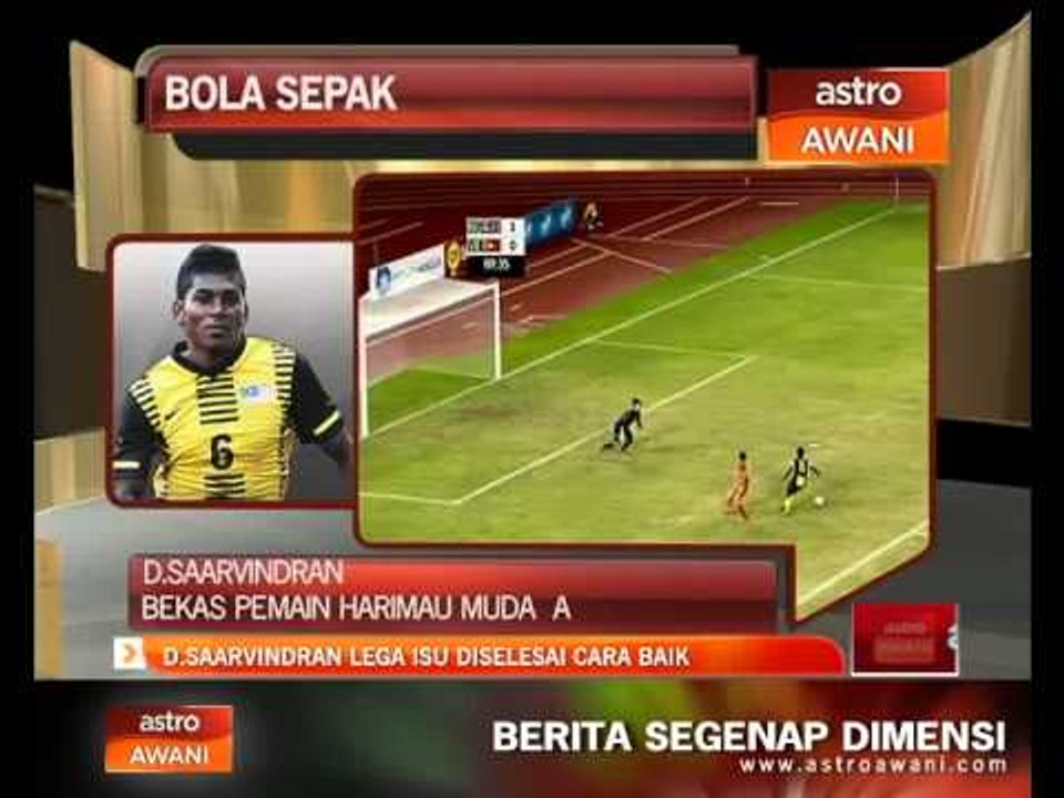 D.Saarvindran lega isu diselesai cara baik