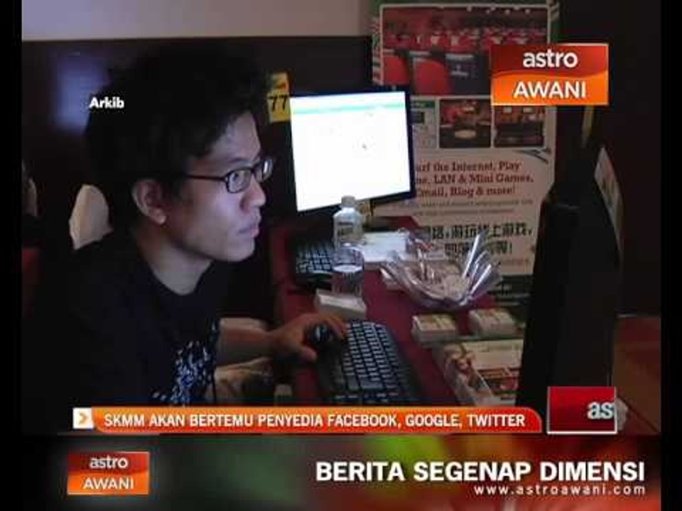 SKMM akan bertemu penyedia facebook, google, twitter