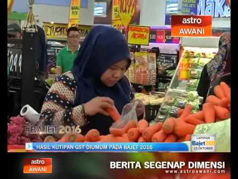 Hasil kutipan GST akan diumum pada Bajet 2016