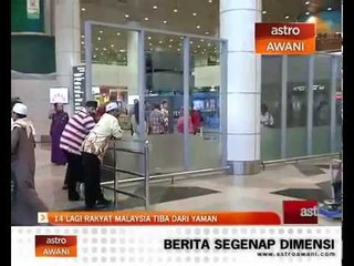 14 lagi rakyat Malaysia tiba di Yaman