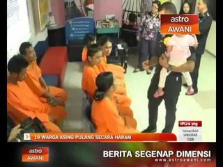 19 warga asing ditahan kerana ingin pulang secara haram