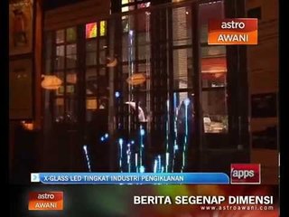 X-Glass LED tingkat industri pengiklanan