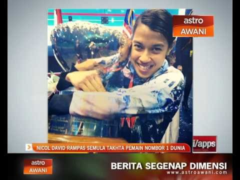 Nicol David rampas semula takhta pemain nombor 1 dunia