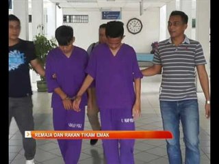 Remaja dan rakan tikam emak