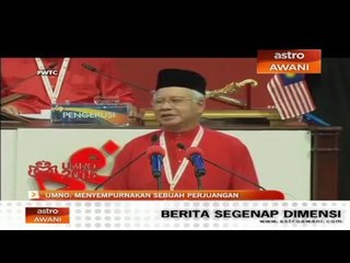 "Saya tidak boleh jadi seorang pengecut," kata Najib