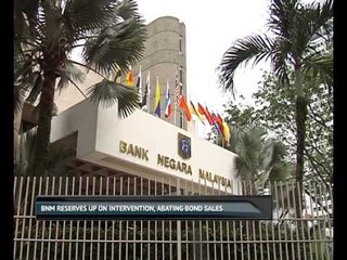 BNM reserves up on intervention, abating bond sales