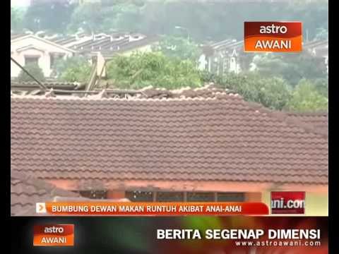 Bumbung dewan makan runtuh akibat anai-anai