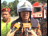 Susulan lori tangki terbalik,sesak 12 km