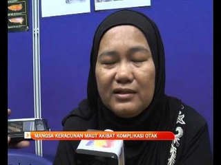 Mangsa keracunan maut akibat komplikasi otak