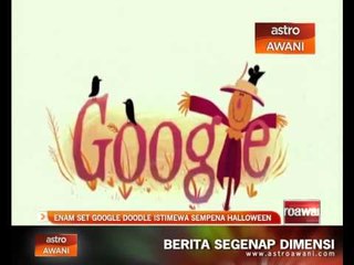 Enam set Google Doodle istimewa sempena Halloween