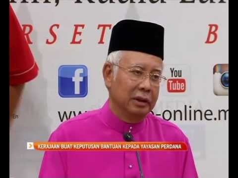 Kerajaan buat keputusan bantuan kepada Yayasan Perdana.