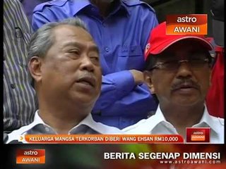 Keluarga mangsa korban gempa diberi wang ehsan RM10,000