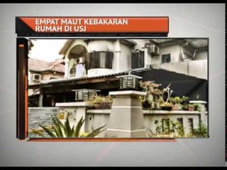 Empat maut rumah terbakar di Subang jaya