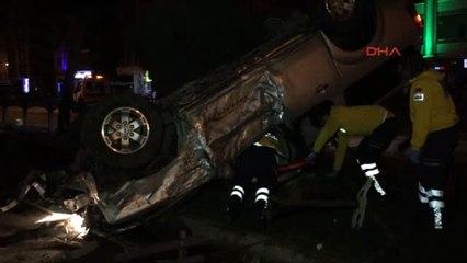 Samsun'da Askeri Araç Kaza Yaptı İki Asker Yaralandı