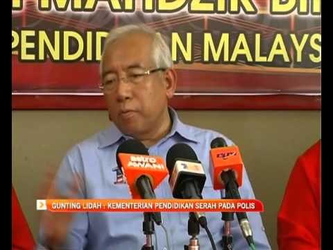 Gunting lidah: Kementerian Pendidikan serah pada polis