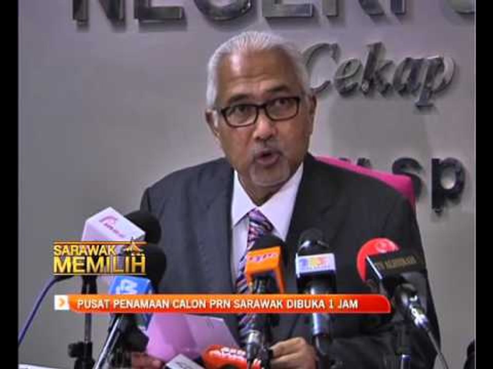 Pusat penamaan calon PRN Sarawak dibuka 1 jam