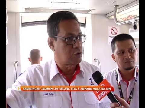 Sambungan jajaran LRT Kelana Jaya & Ampang mula 30 Jun ini