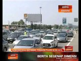 Kenderaan mula bertambah, pengguna pulang ke ibu kota