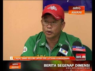 Faizal Saari belum lapor diri latihan kebangsaan
