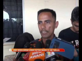 Lima sekeluarga lemas ketika mandi di air terjun