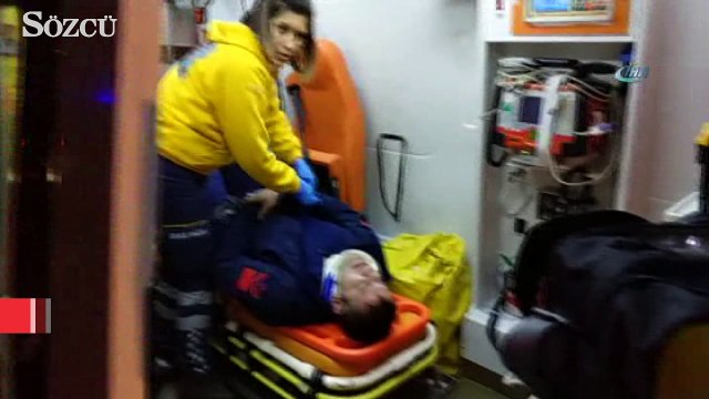 Askeri araç kaza yaptı