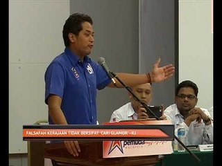 Falsafah kerajaan tidak bersifat 'cari glamor' - KJ