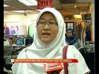 Ibu bapa mula beli-belah persiap anak ke sekolah