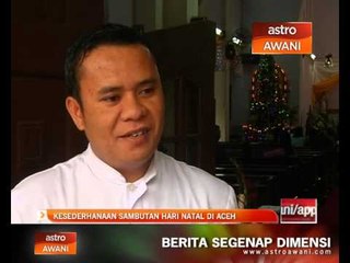 Kesederhanaan sambutan Hari Natal di Aceh