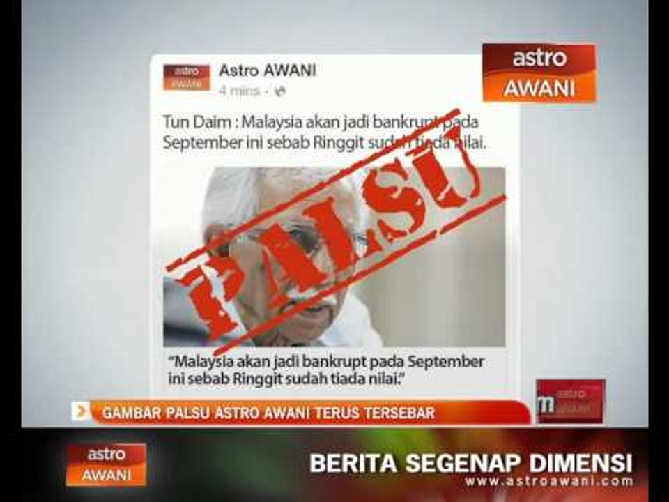 Gambar palsu Astro AWANI terus tersebar