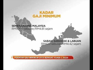 Download Video: Perintah Gaji Minimum 2016 berkuat kuasa 1 Julai