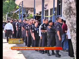 24,604 pemilih mengundi awal Selasa ini