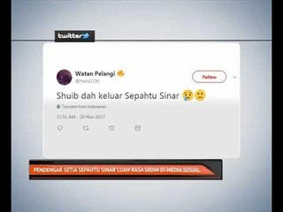 Pendengar setia Sepahtu Sinar luah rasa sedih di media sosial