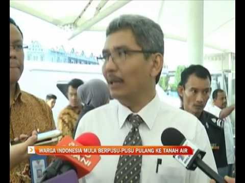 Warga Indonesia mula berpusu-pusu pulang ke tanah air