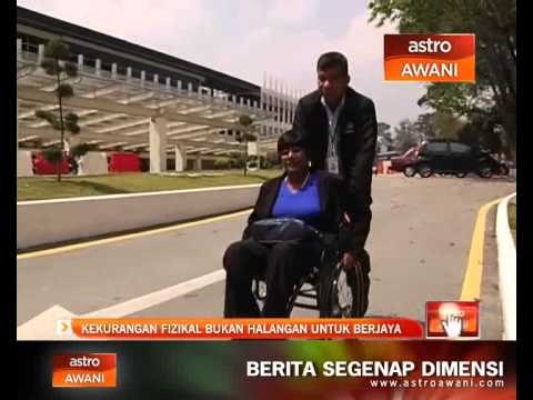 Kekurangan fizikal bukan halangan untuk berjaya