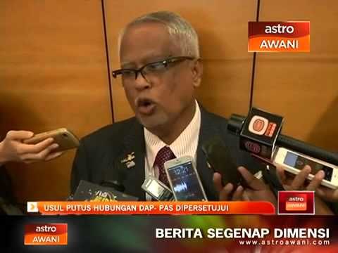 Usul putus hubungan DAP - PAS dipersetujui