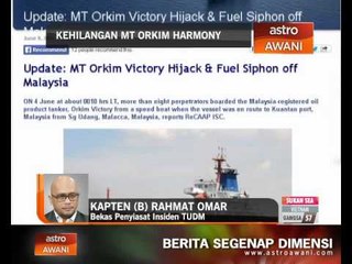 Perkembangan kehilangan MT Orkim Harmony