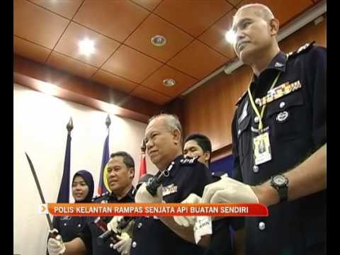 Polis Kelantan rampas senjata api buatan sendiri