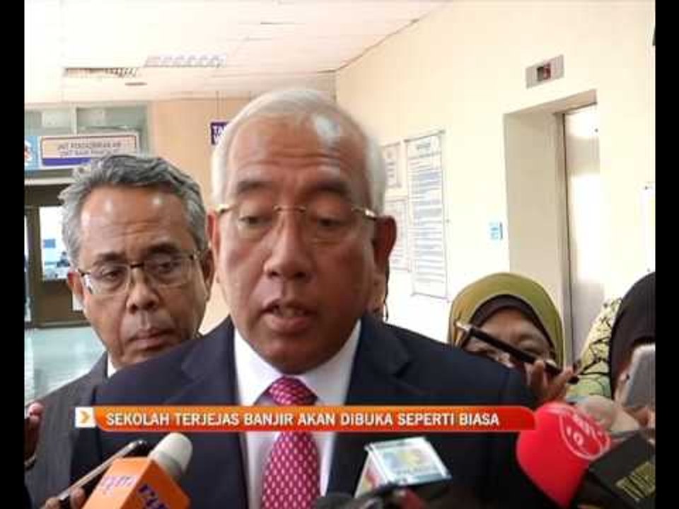 Sekolah terjejas banjir akan dibuka seperti biasa