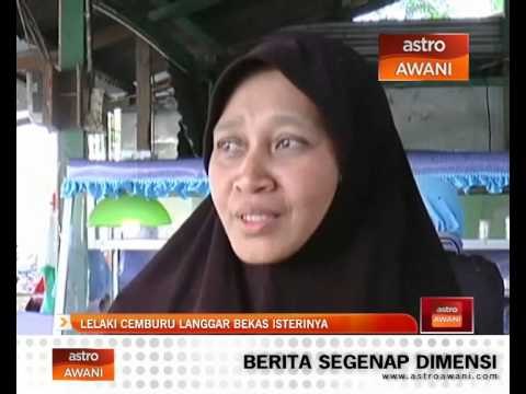 Lelaki cemburu langgar bekas isterinya