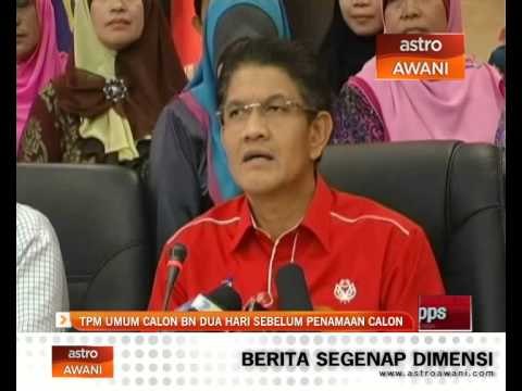 TPM umum calon BN dua hari sebelum penamaan calon