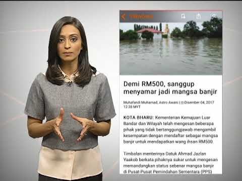 Awani Xpress: Gunung Agung Bali reda & tipu jadi mangsa banjir demi RM500