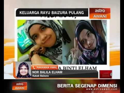 Keluarga rayu Nur Baizura pulang