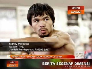 Forbes 2015: 10 ahli sukan terkaya di dunia