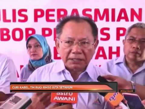 Curi kabel, TM rugi RM50 juta setahun