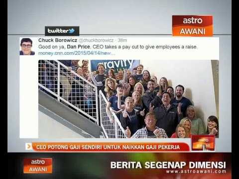 CEO potong gaji sendiri untuk naikkan gaji pekerja