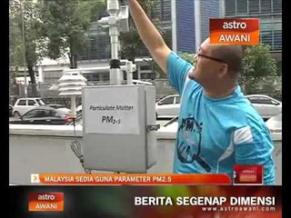 Malaysia sedia guna parameter PM2.5