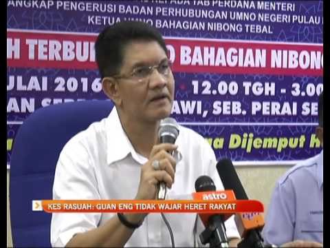 Kes rasuah: Ketua Menteri tidak wajar heret rakyat